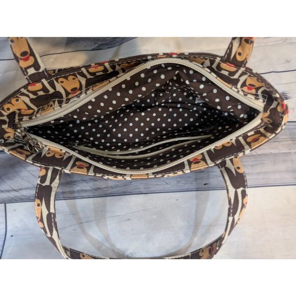 BUNGALOW 360 Small Canvas Happy Dog Purse - Picture 3 of 8